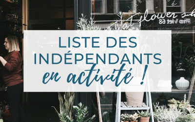 Liste des indépendants en activité