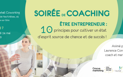 24 mai 22 : Soirée de coaching pour entrepreneurs