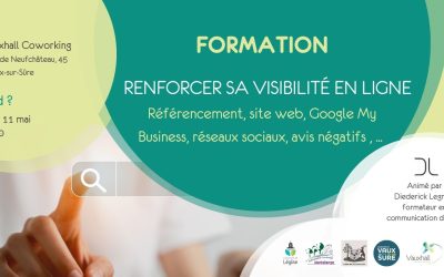 11.05 – Formation « Renforcer sa visibilité en ligne »