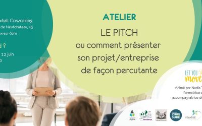 12.06 – Atelier « Le Pitch ou comment présenter son projet/entreprise de façon percutante »