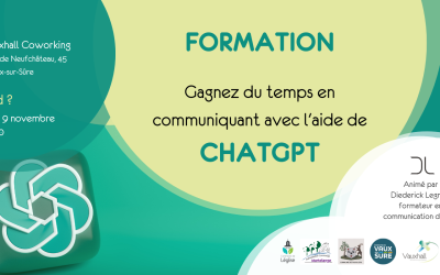 09/11 – Formation « Gagnez du temps en communiquant avec l&rsquo;aide de ChatGPT »