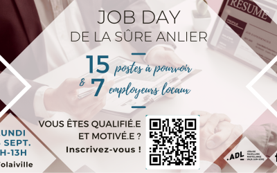 Le 25 septembre : un Job Day local avec 15 postes à pourvoir