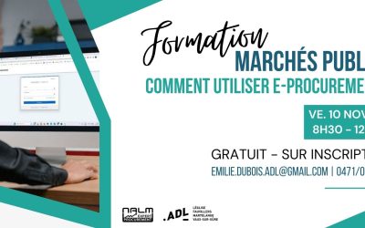Formation Marchés Publics 10/11 : comment utiliser la nouvelle plateforme « e-Procurement » ?